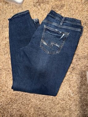 Silver Jeans Dark Blue Boyfriend jeans